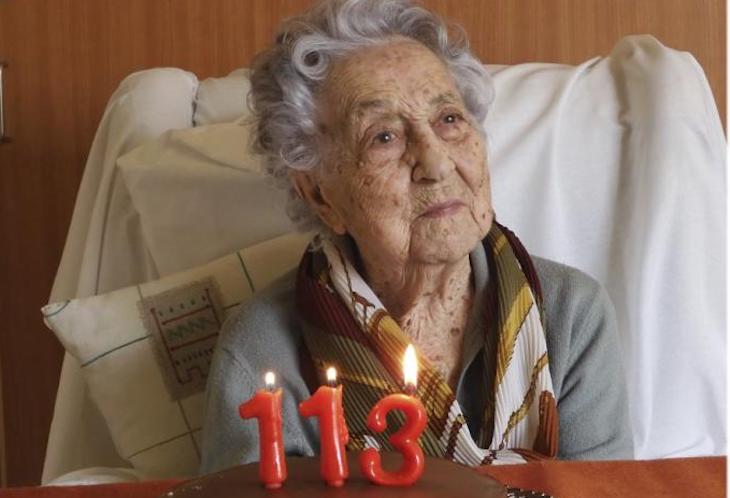 María Branyas celebrou o seu 113.º aniversário no dia 4 de março.