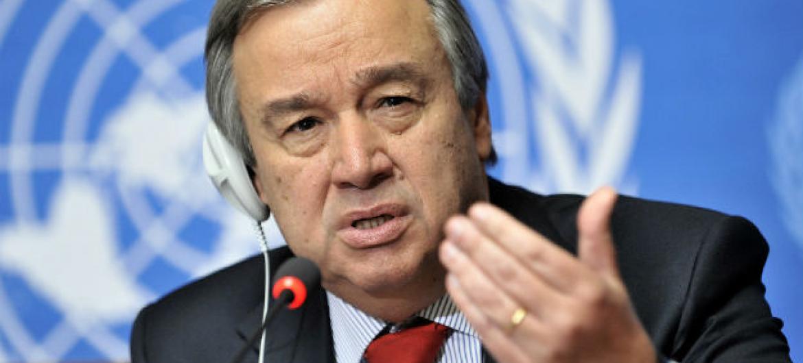 António Guterres, Secretário-Geral da Organização das Nações Unidas. FOTO: ONU/Genebra